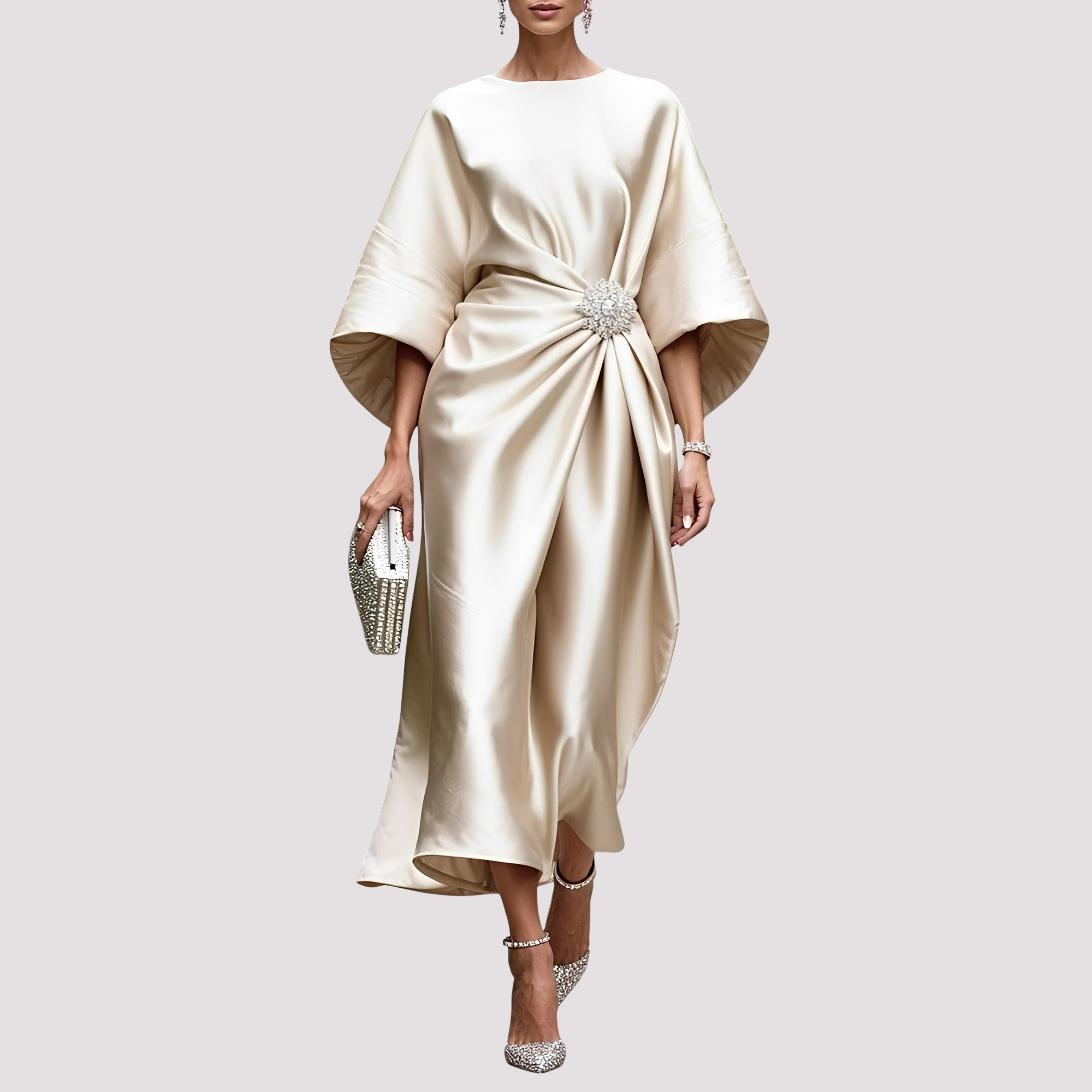 Kay - Elegantes Midikleid zum Wickeln