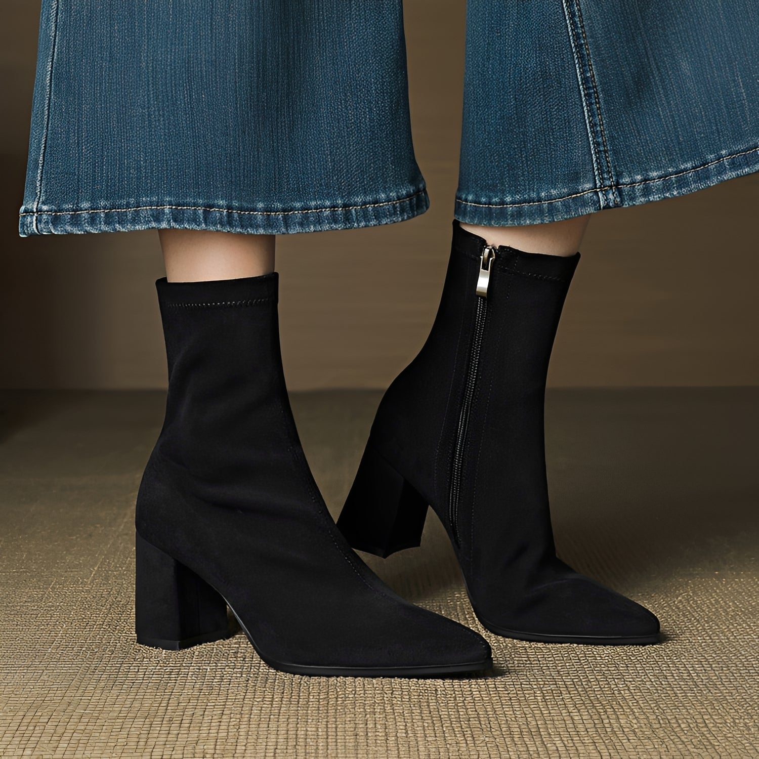 Mikayla - Komfortable Stiefel mit Absatz und Reißverschluss