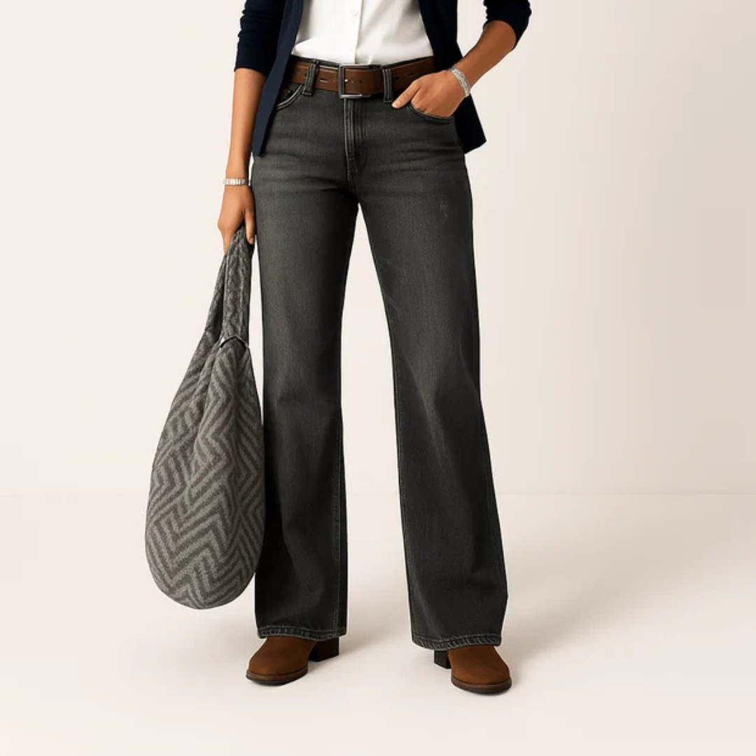 Majken - Stilvolle Jeans mit weitem Bein