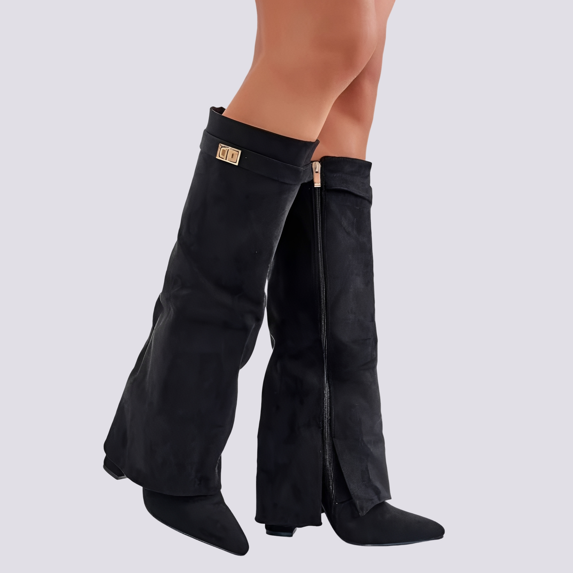 Blair - Stylische hohe Stiefel mit Lasche