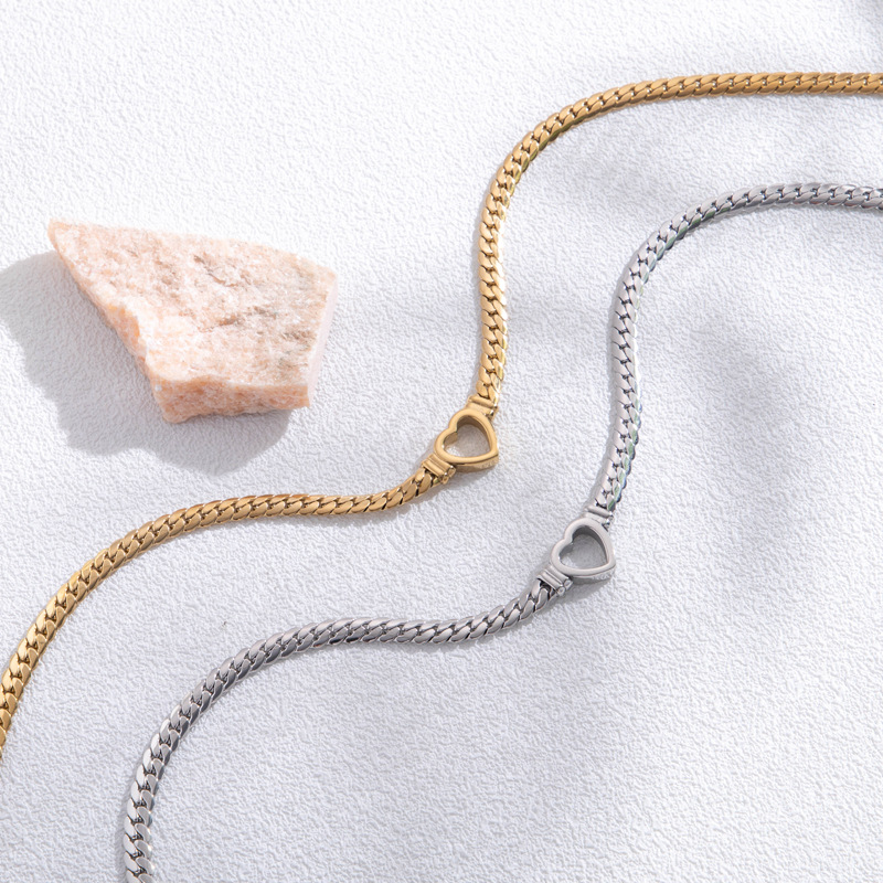 Hohlherz-Armband in Gold - Offenes Herzarmband