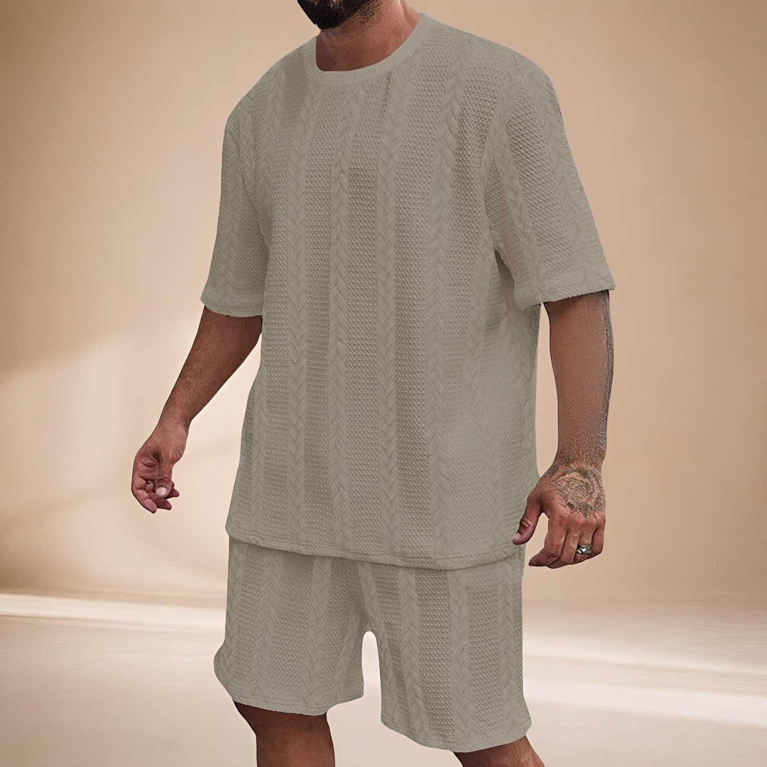Johnston - Bequemes Set aus T-Shirt und Shorts