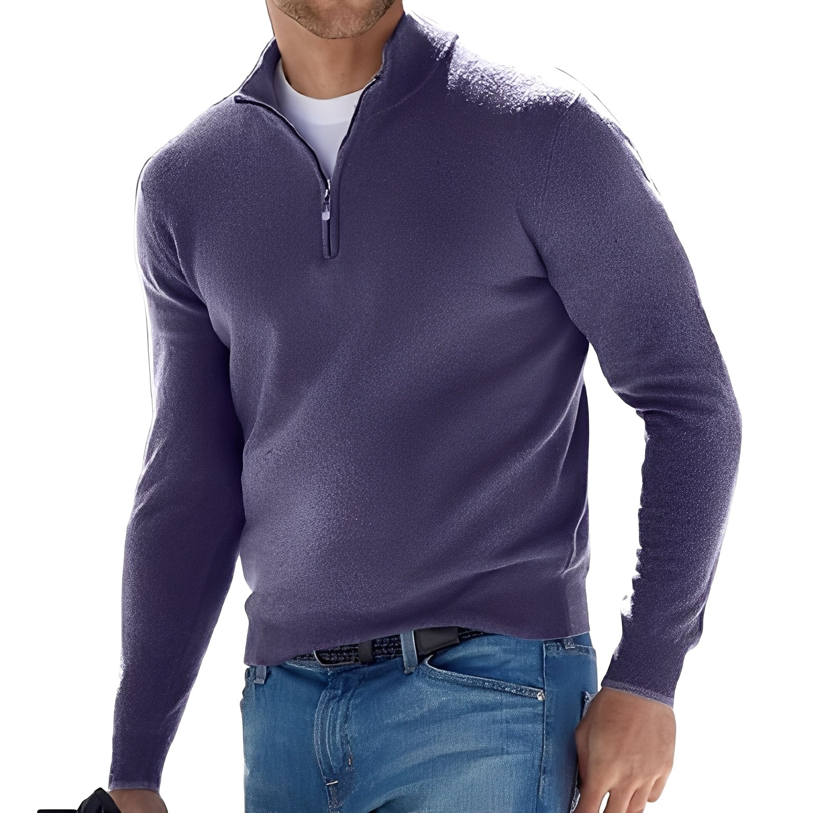 Ralph - Komfortabler Herrenpullover mit Zipper