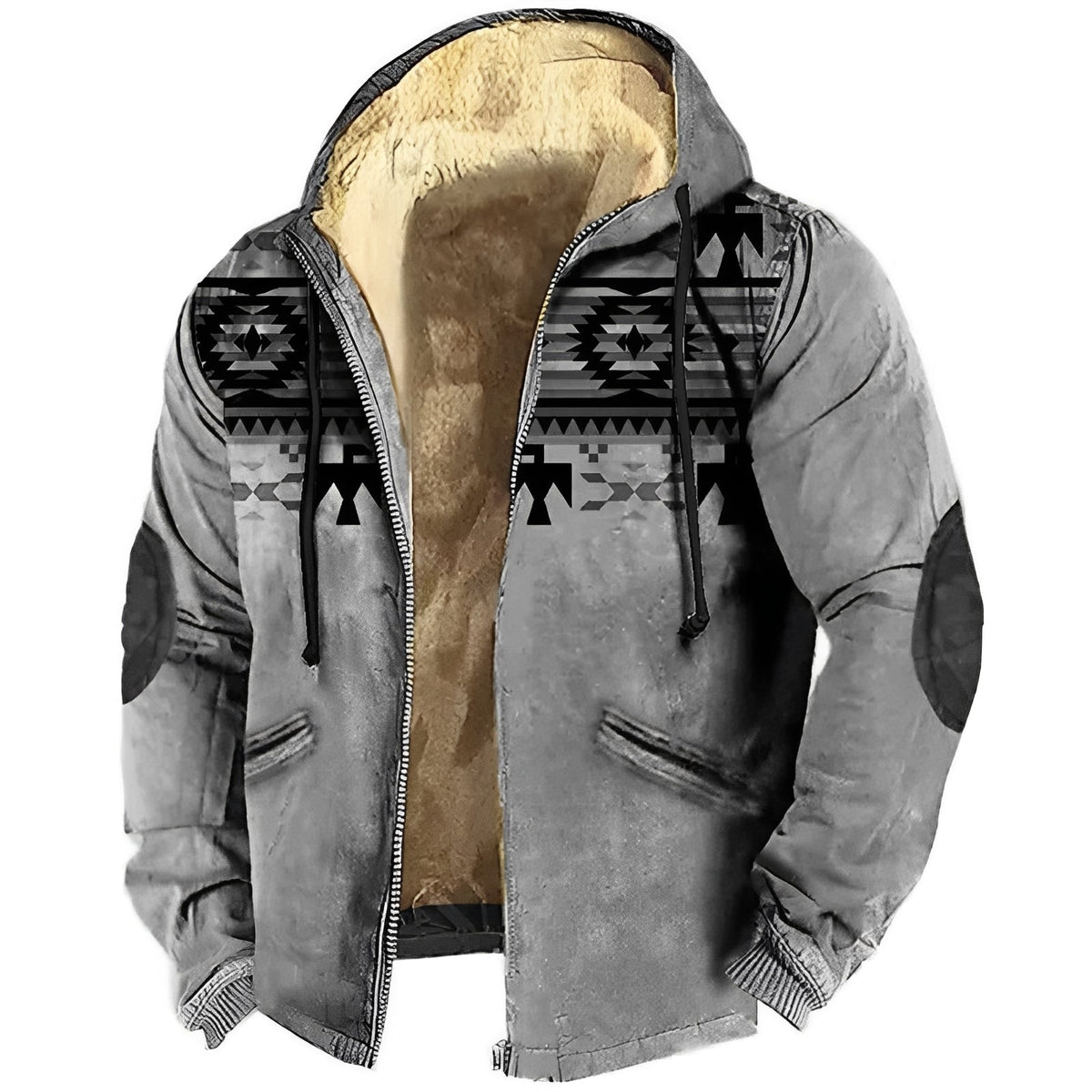 Edwin - Stilvoller Hoodie mit ethnischen Mustern für Herren