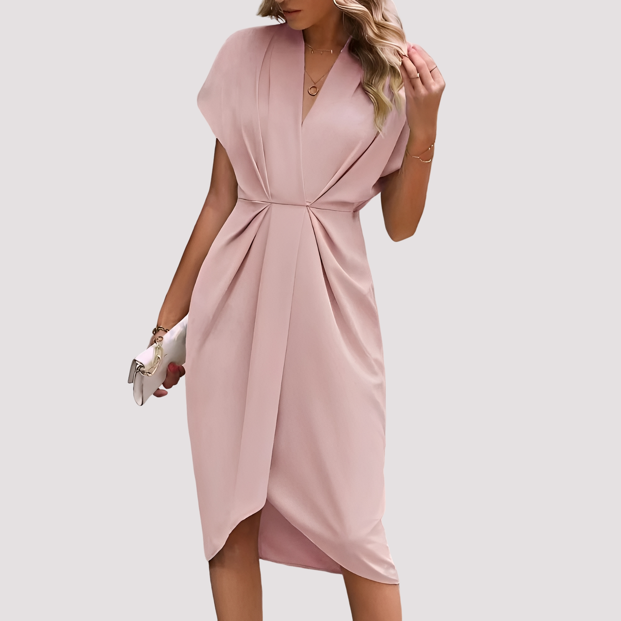 Gwen - Elegantes Midikleid mit Schlitz