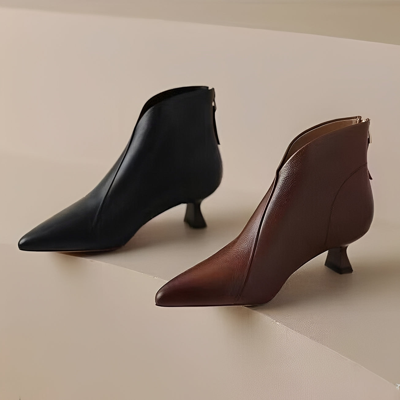 Samira - Stilvolle kurze Stiefel mit Absatz