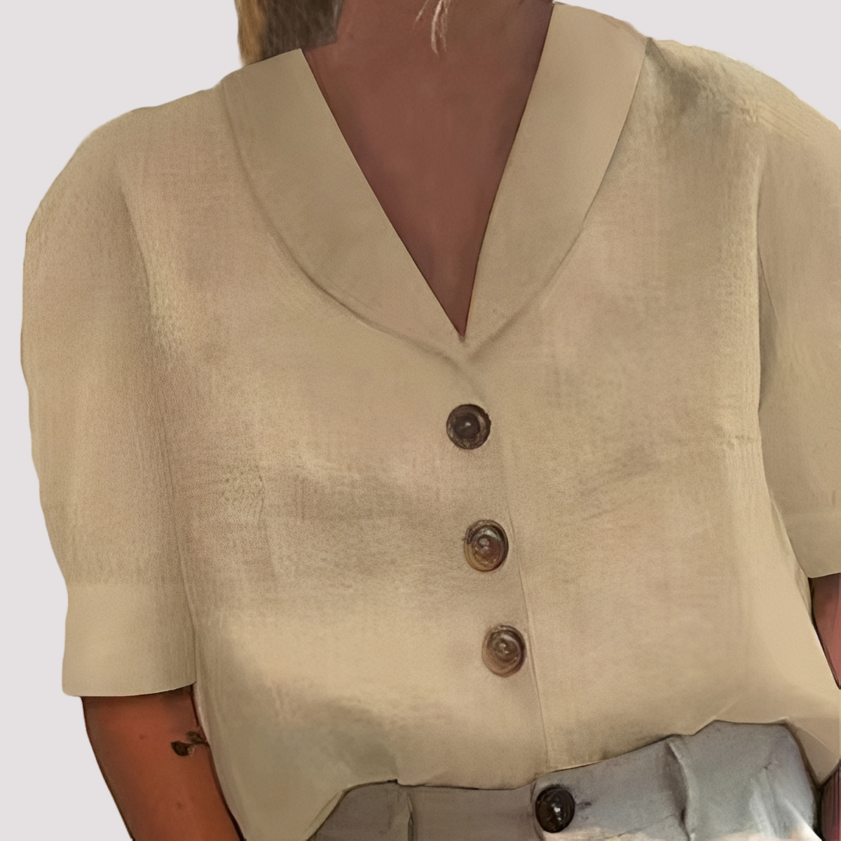 Mariyah - Modische Bluse mit V-Ausschnitt