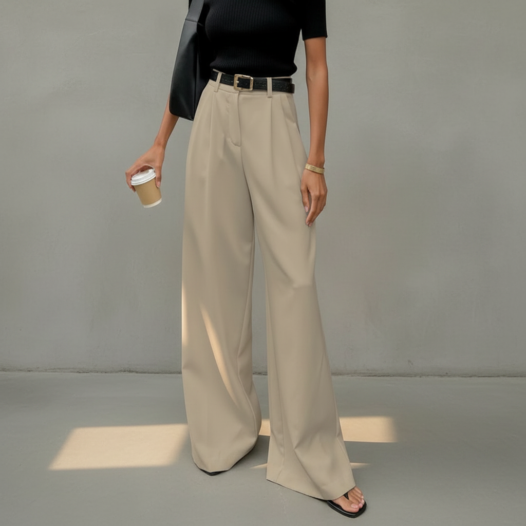 Marlene - Elegante Hose mit weitem Bein