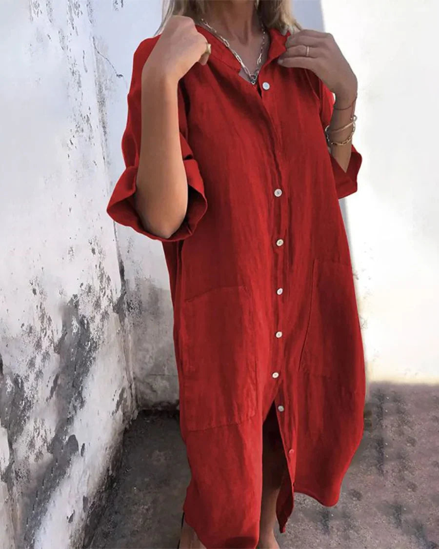 Valerie – Entspanntes Damenblusenkleid