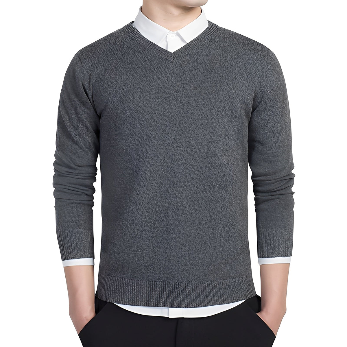 Tom - Weicher Pullover mit V-Ausschnitt