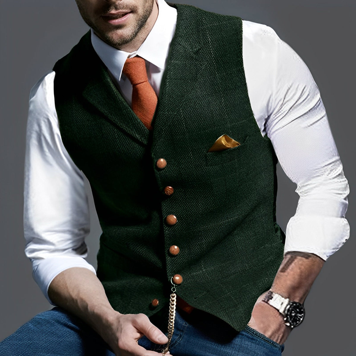 Jasper – Vintage Weste für Herren