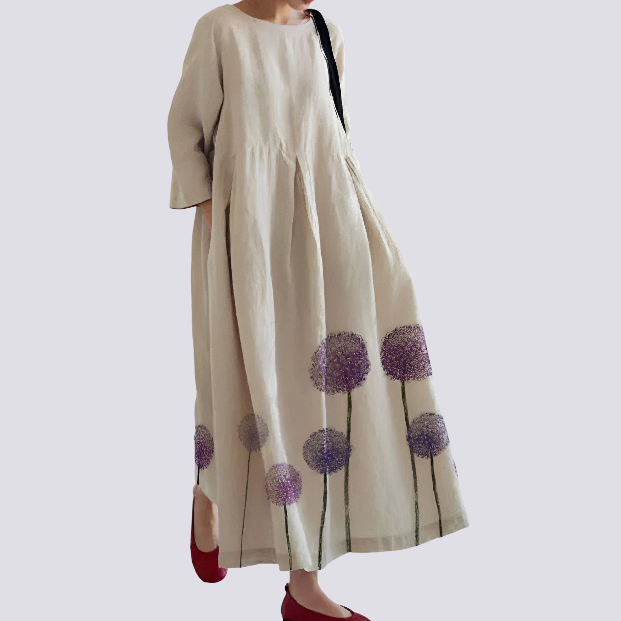 Veronica - Weites Damenkleid mit Taschen