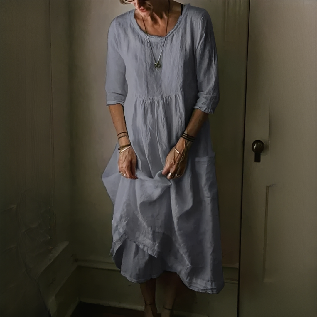 Aimee - Bequemes Plissiertes Kleid