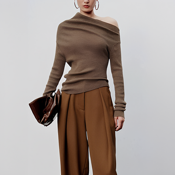 Larissa - Asymmetrisches Langarmshirt