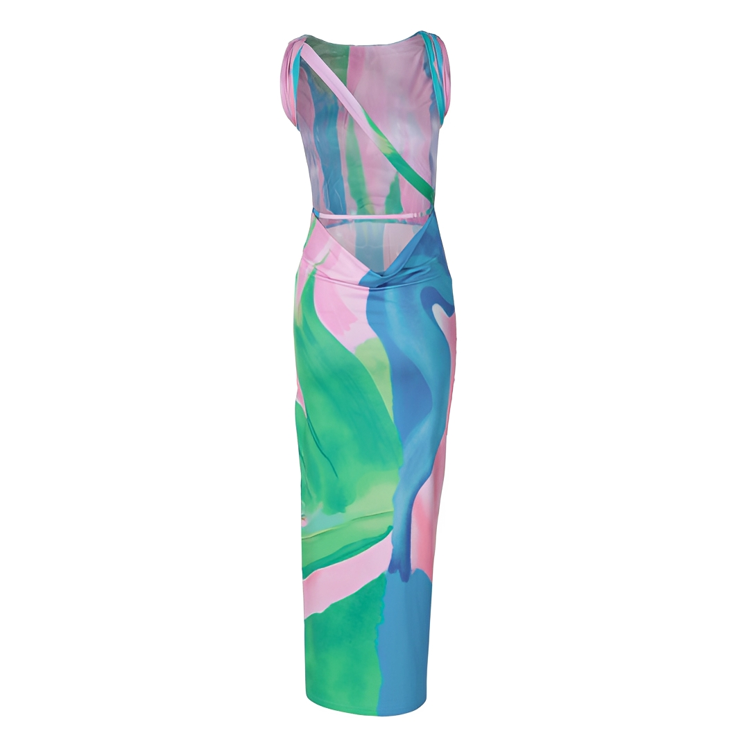 Liezel - Elegantes ärmelloses Maxikleid