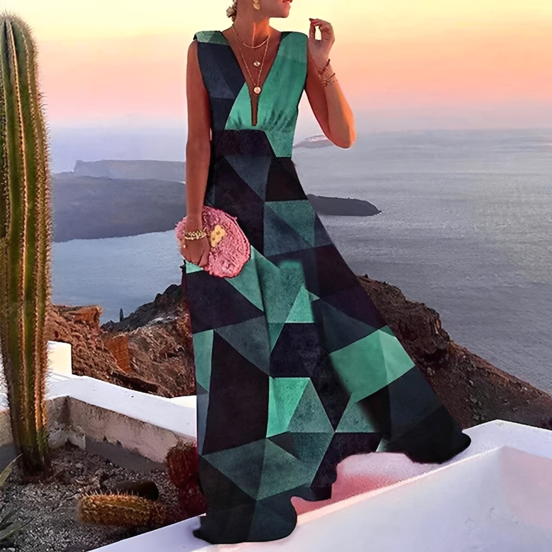 Lilyana - Elegantes Ärmelloses Maxikleid