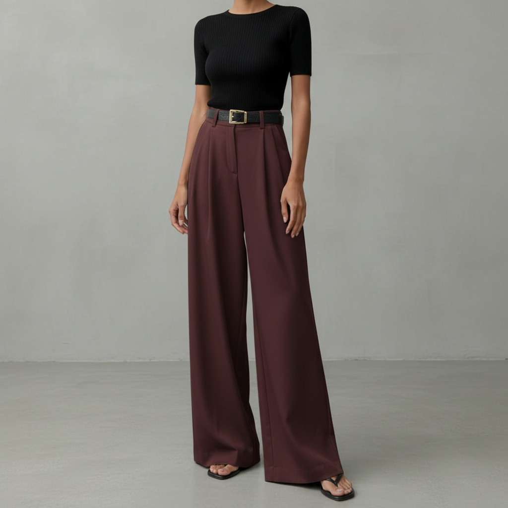 Marlene - Elegante Hose mit weitem Bein