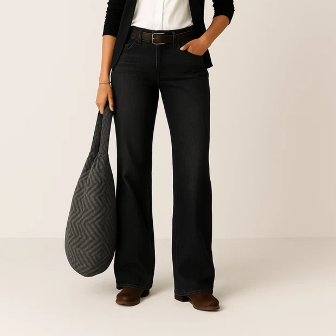 Majken - Stilvolle Jeans mit weitem Bein