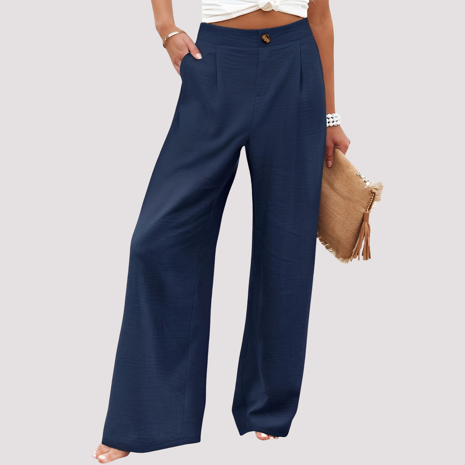 Helen - Damenhose mit weitem Bein und lässiger Passform