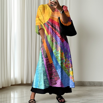 Zanna - Elegantes, buntes Kleid für Damen