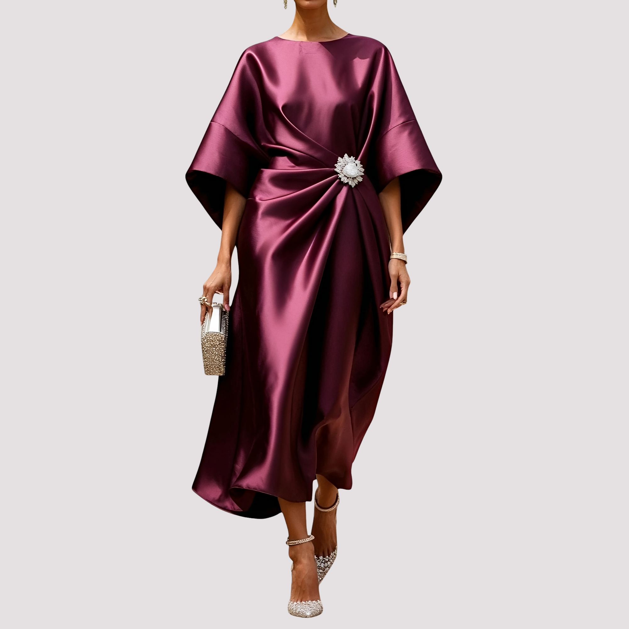 Kay - Elegantes Midikleid zum Wickeln