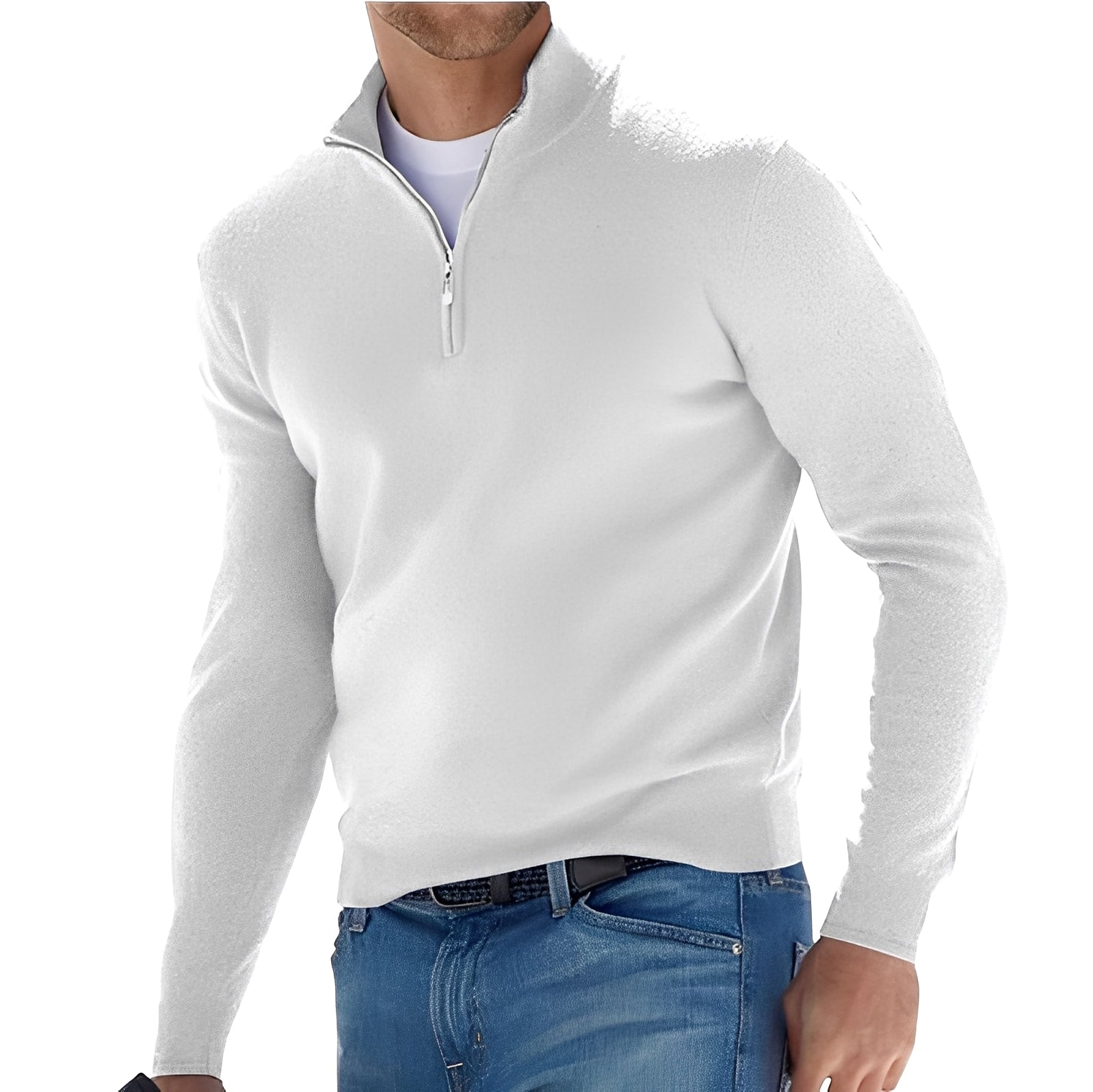 Nash - Freizeit-Sweater mit halbem Reißverschluss