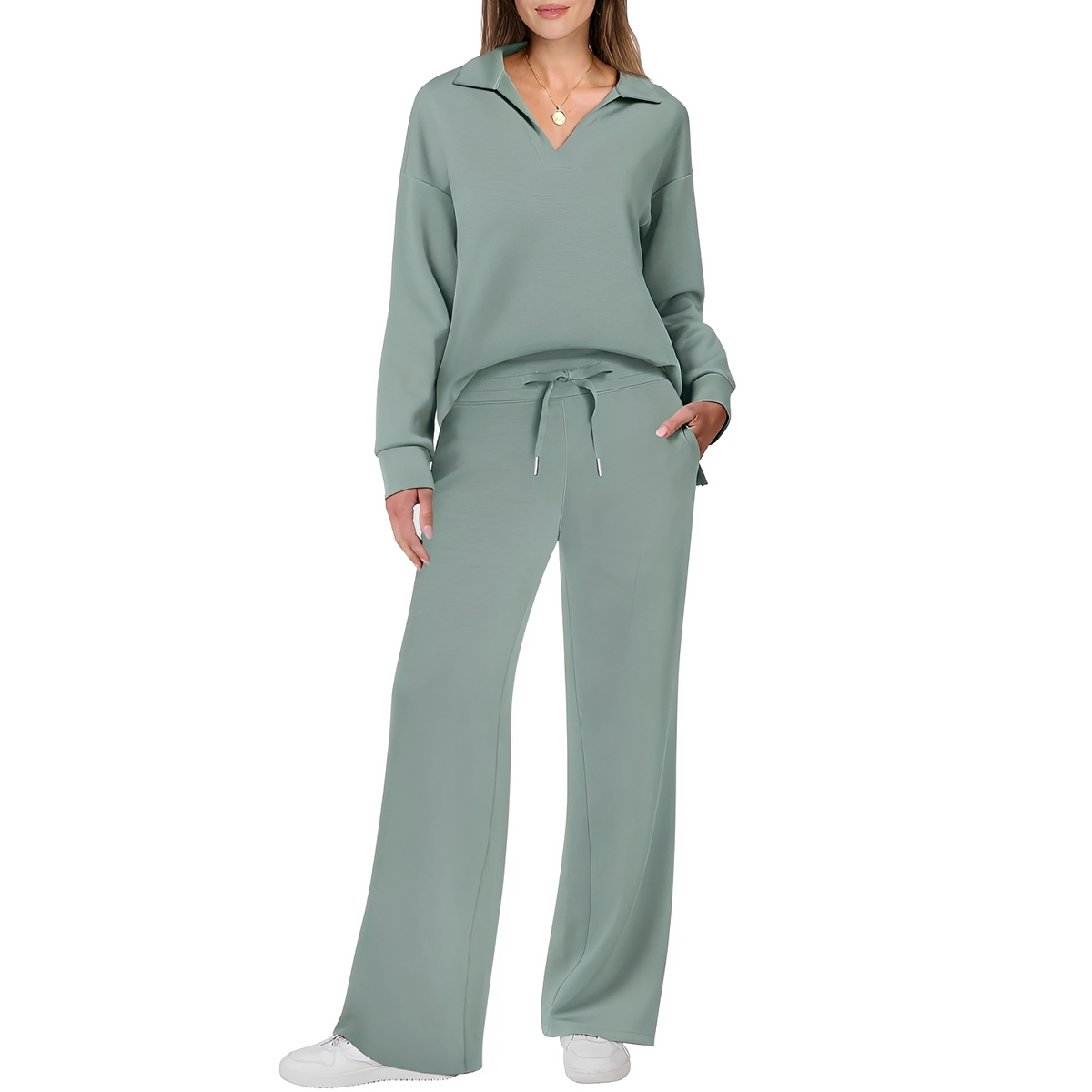 Justina - Komfortables Damen-Set aus Pullover und Hose
