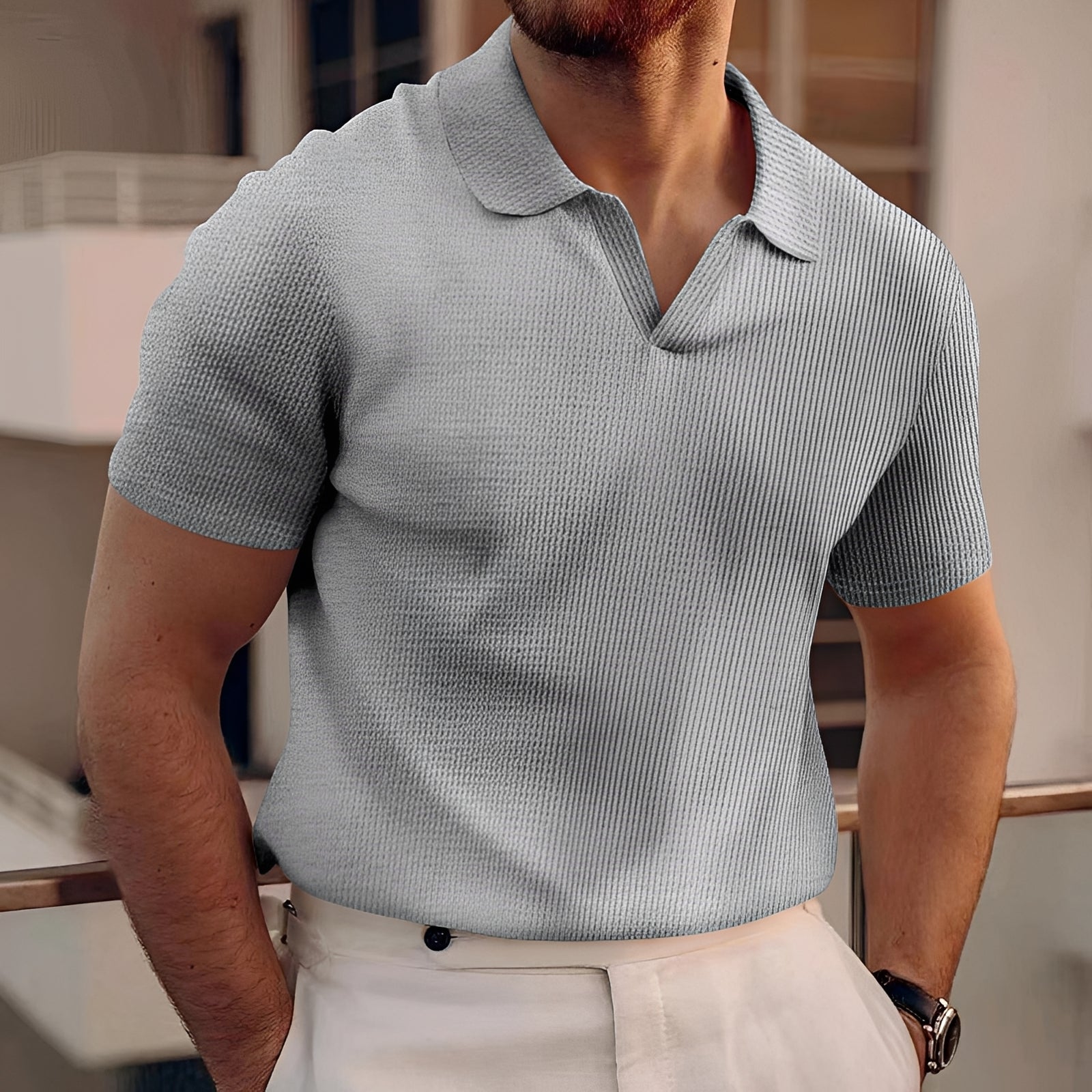 Holden - Kurzarm-Poloshirt mit minimalistischem Design