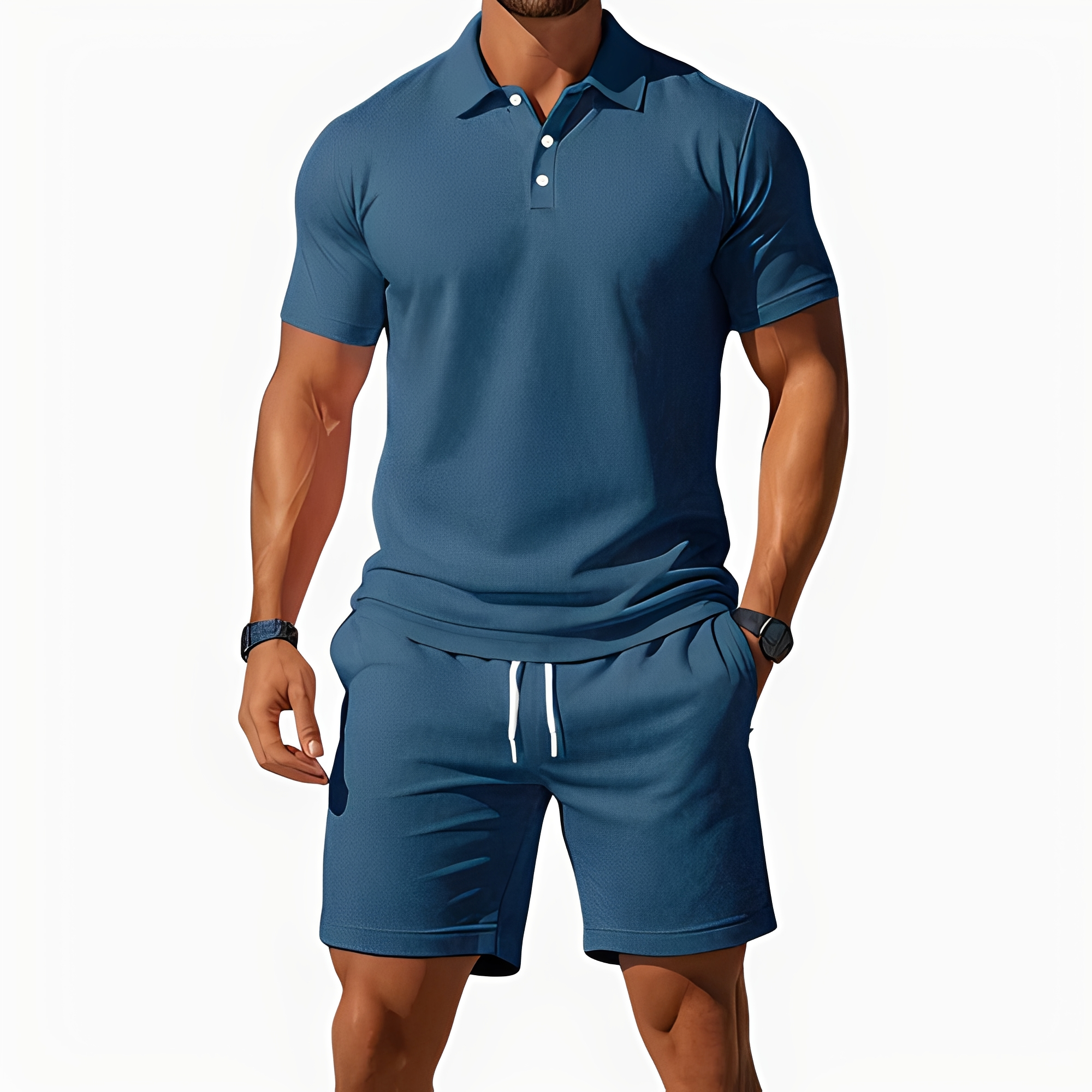 Aldrin - Modisches Polo- und Short-Set für Herren
