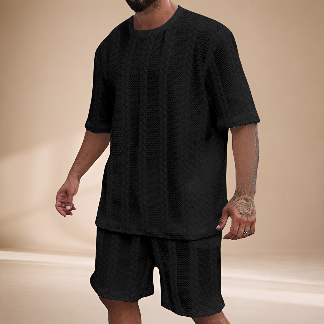 Johnston - Bequemes Set aus T-Shirt und Shorts