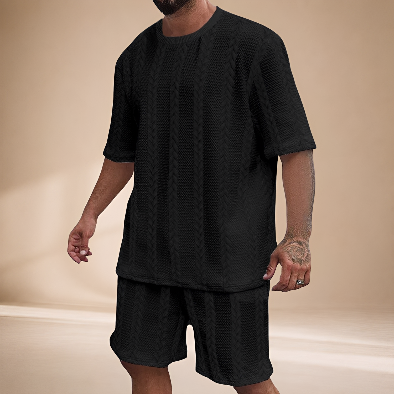 Johnston - Bequemes Set aus T-Shirt und Shorts