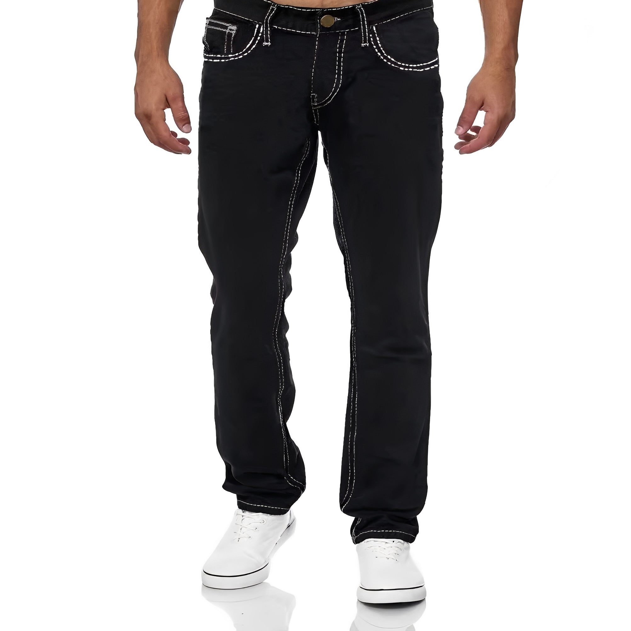 Stefan - Legere, gerade geschnittene Stretchjeans für Herren