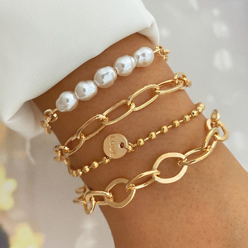 18K Goldarmband - Armbandset für Mädchen