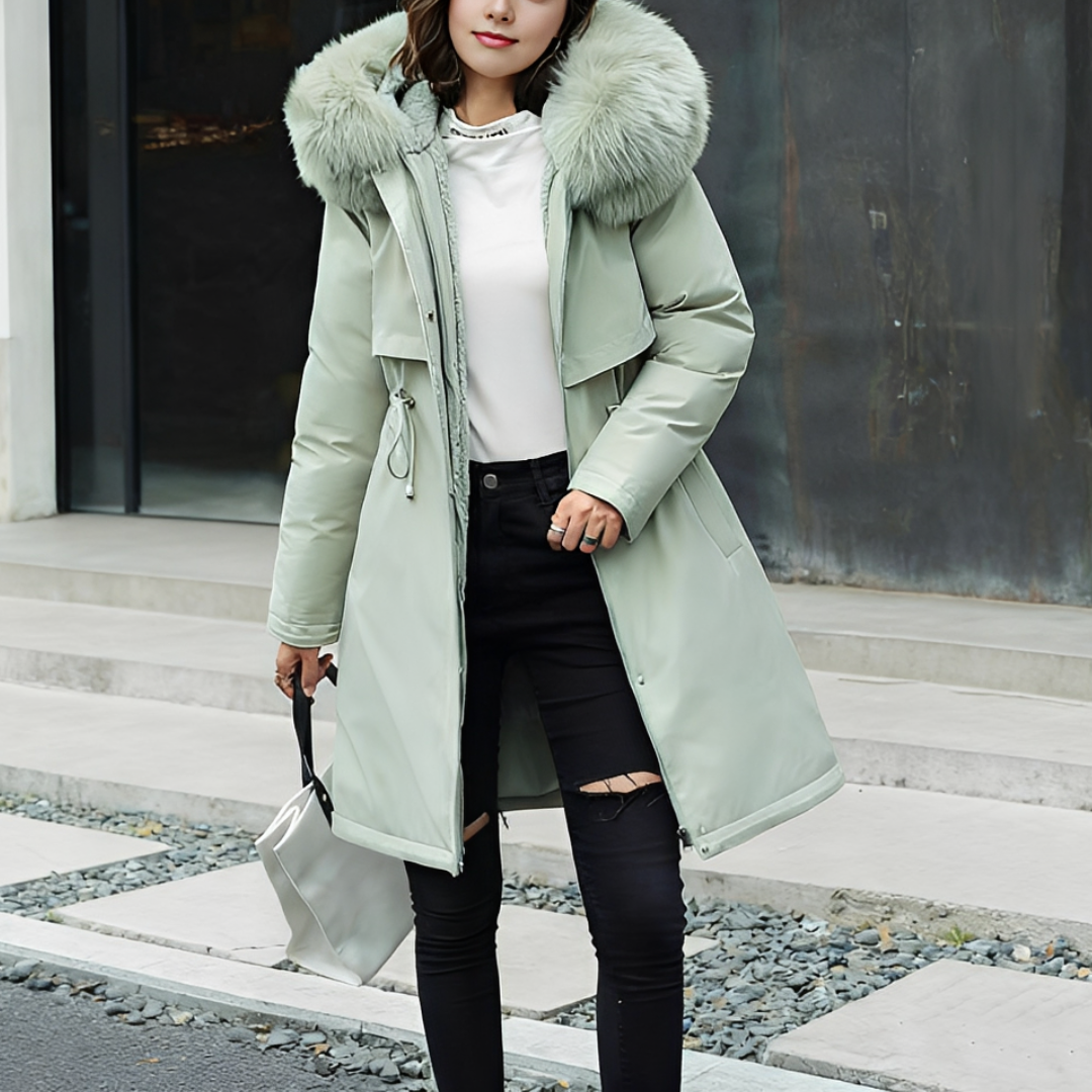 Evangie - Warmer und eleganter Kapuzenmantel