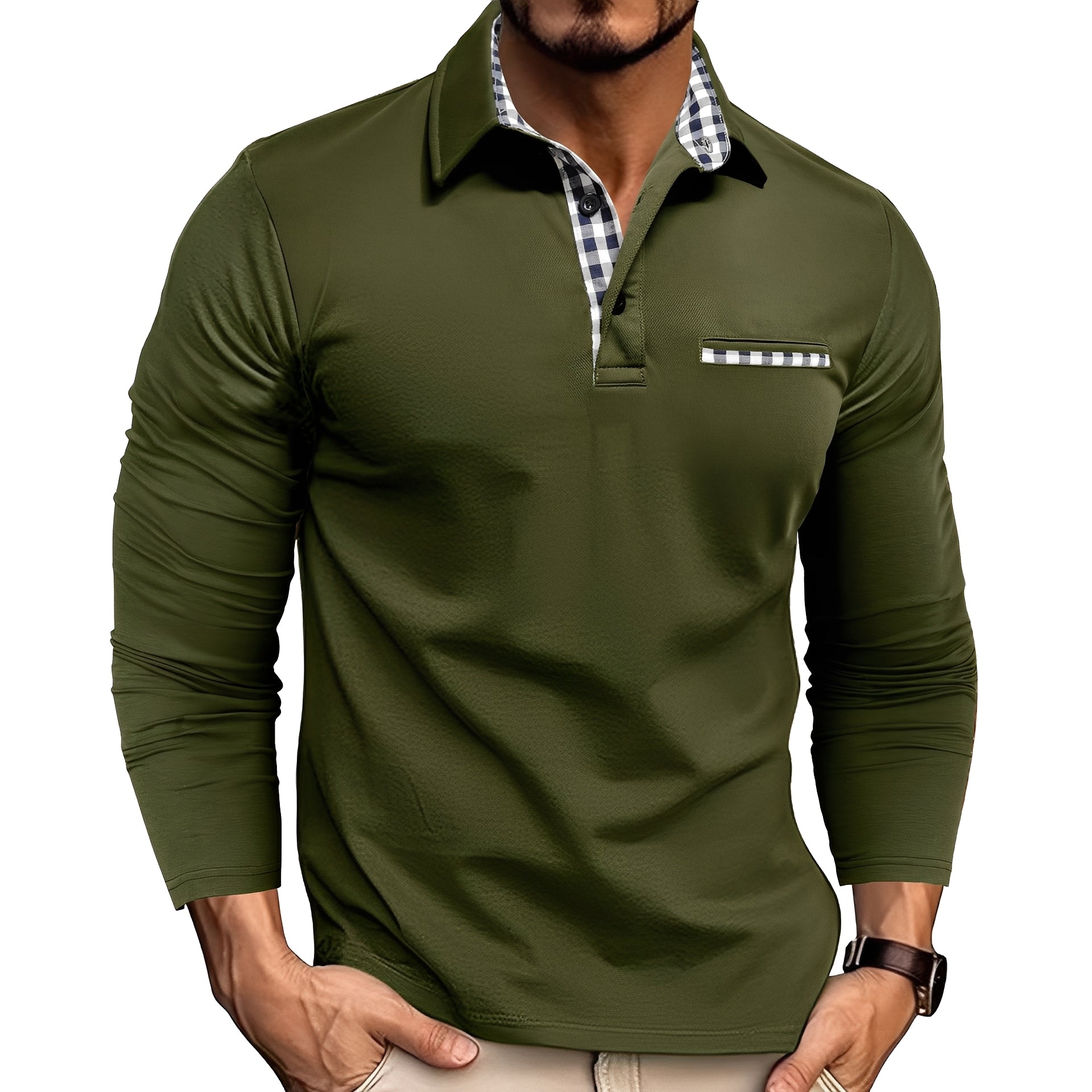 Charel - Komfortables Langarm-Poloshirt für Herren