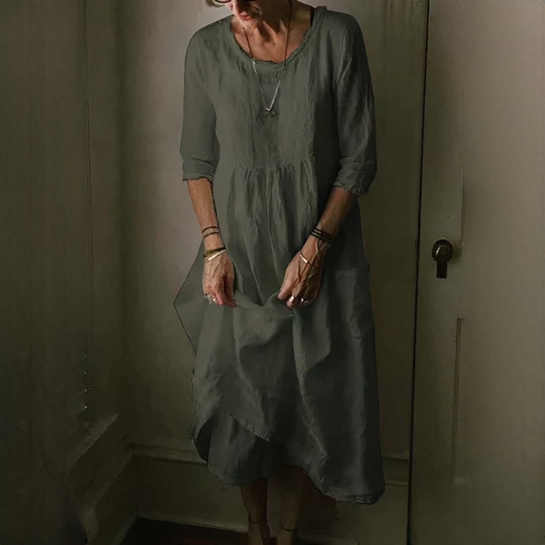 Aimee - Bequemes Plissiertes Kleid