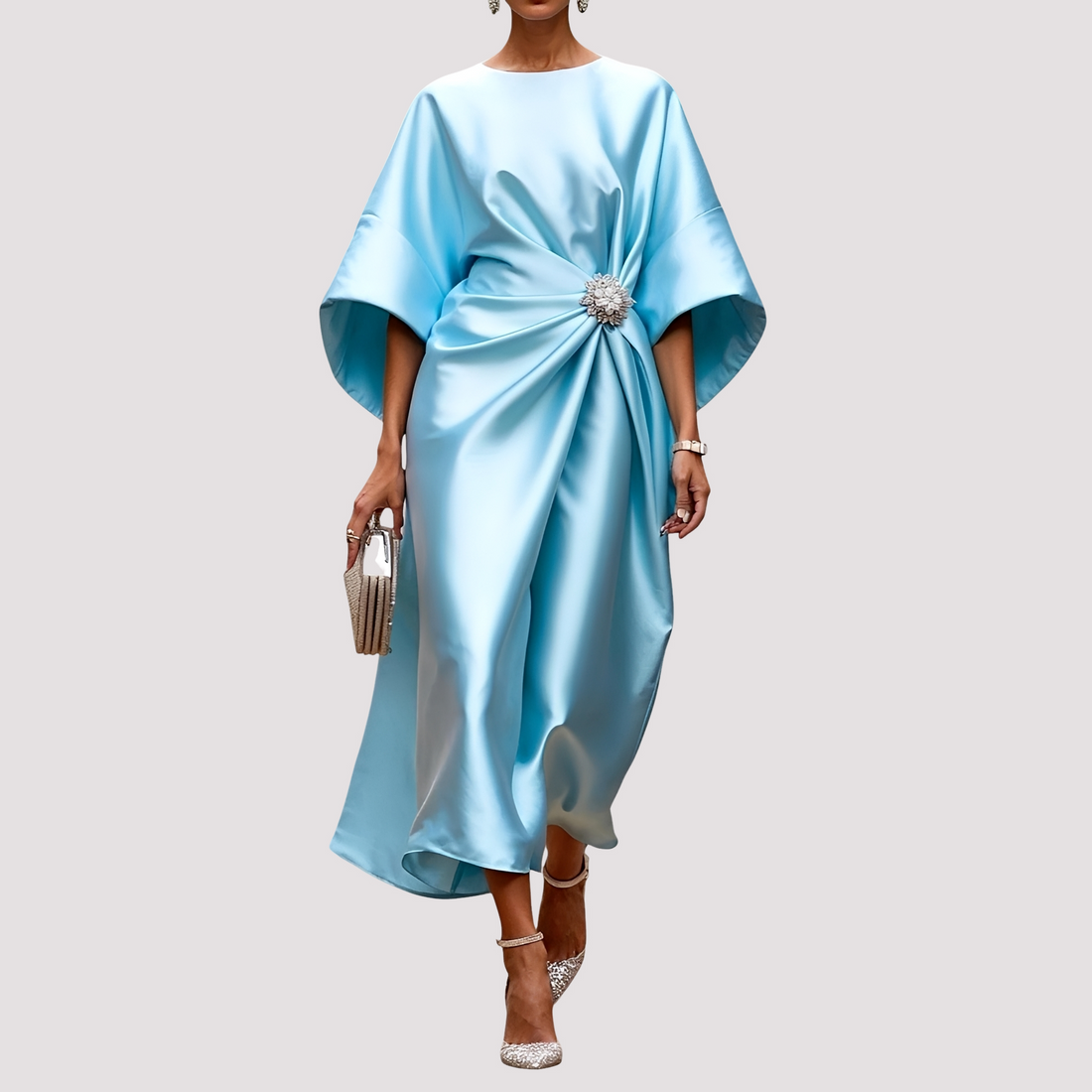 Kay - Elegantes Midikleid zum Wickeln