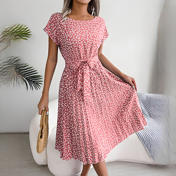 Lyka - Trendiges Sommerkleid mit kurzen Ärmeln für Damen
