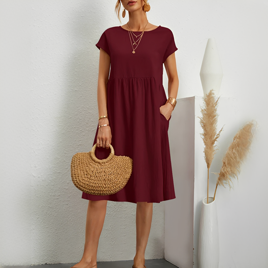 Evalyn - Elegantes Midikleid