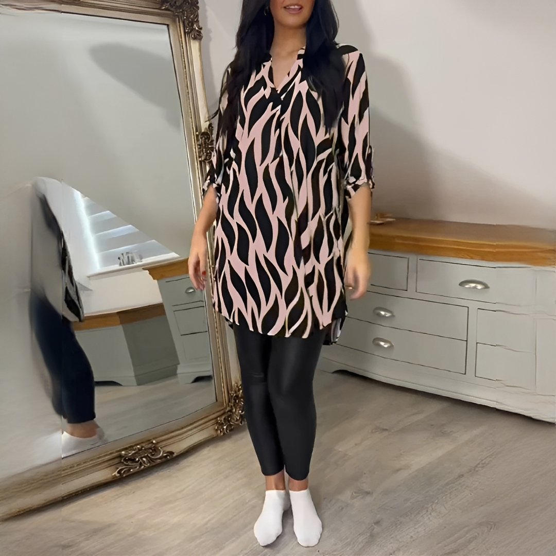 Desiree - Stilvolle V-Ausschnitt-Bluse
