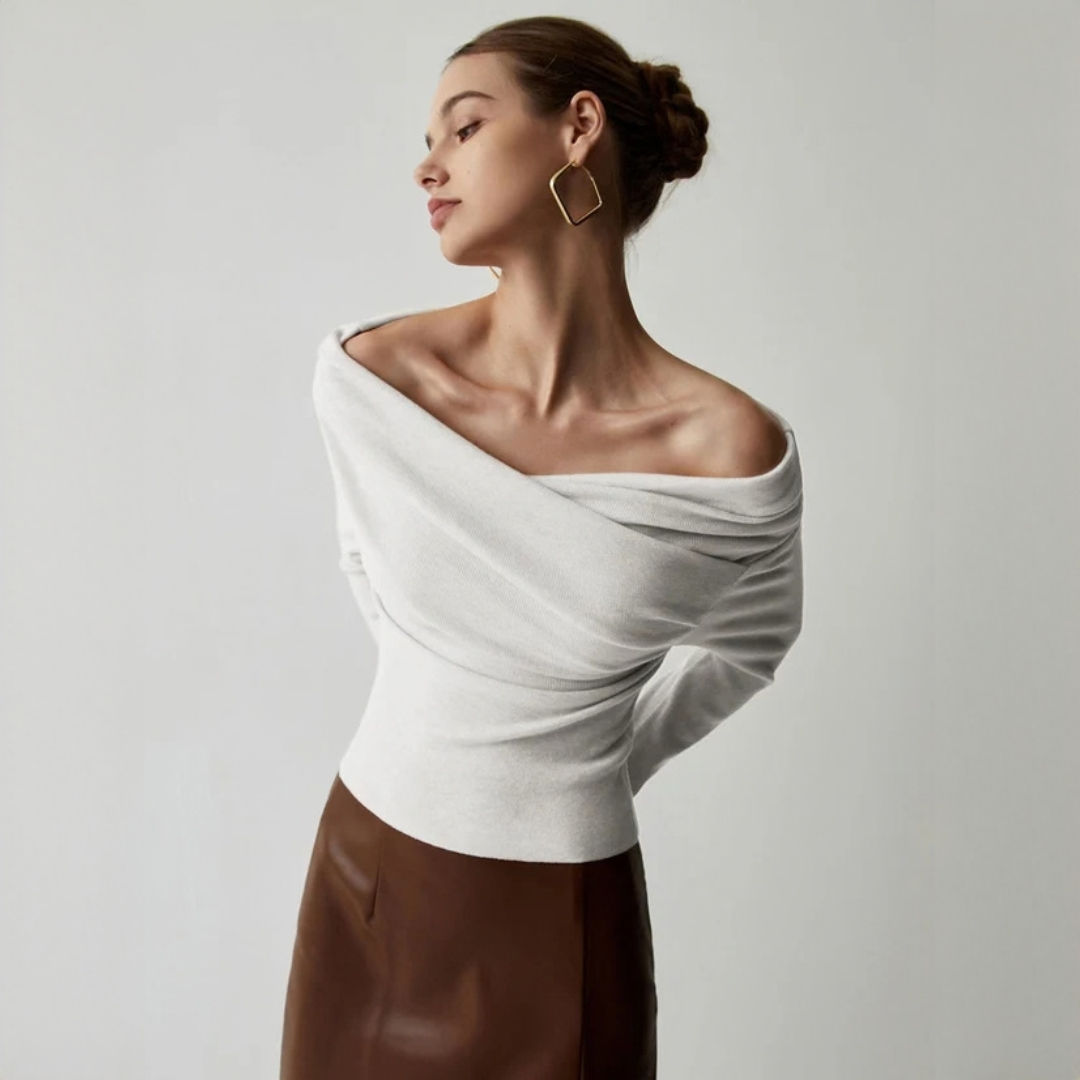 Yasmin - Stilvolles, schulterfreies Oberteil