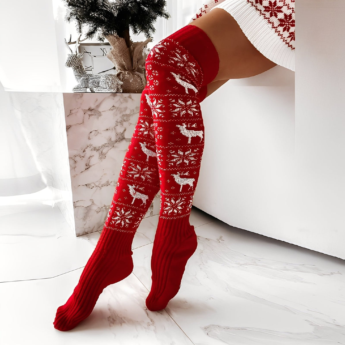 Carol - Elegante und kuschelige Weihnachtssocken