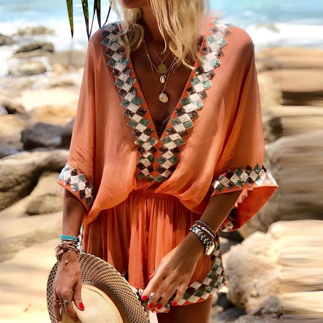 Jenn - Stilvoller Bohemian-Overall