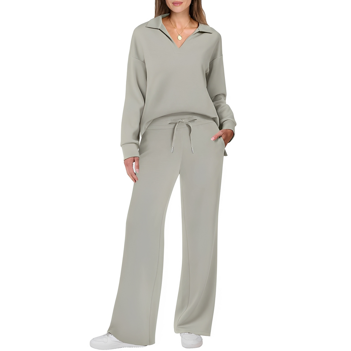Justina - Komfortables Damen-Set aus Pullover und Hose