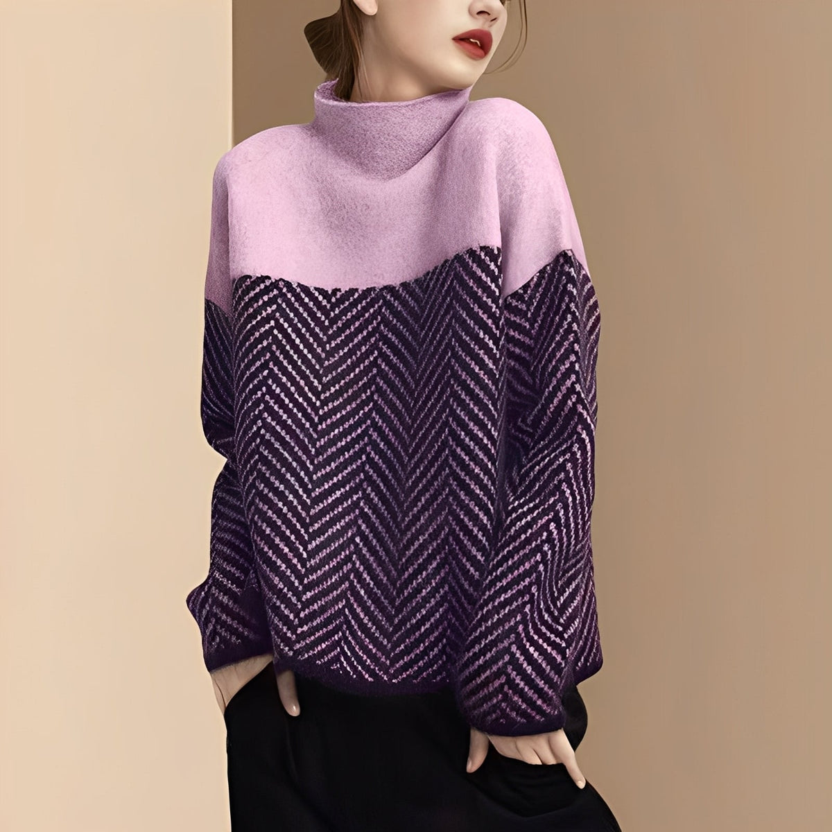 Maryann - Stilvoller und weicher Rollkragenpullover