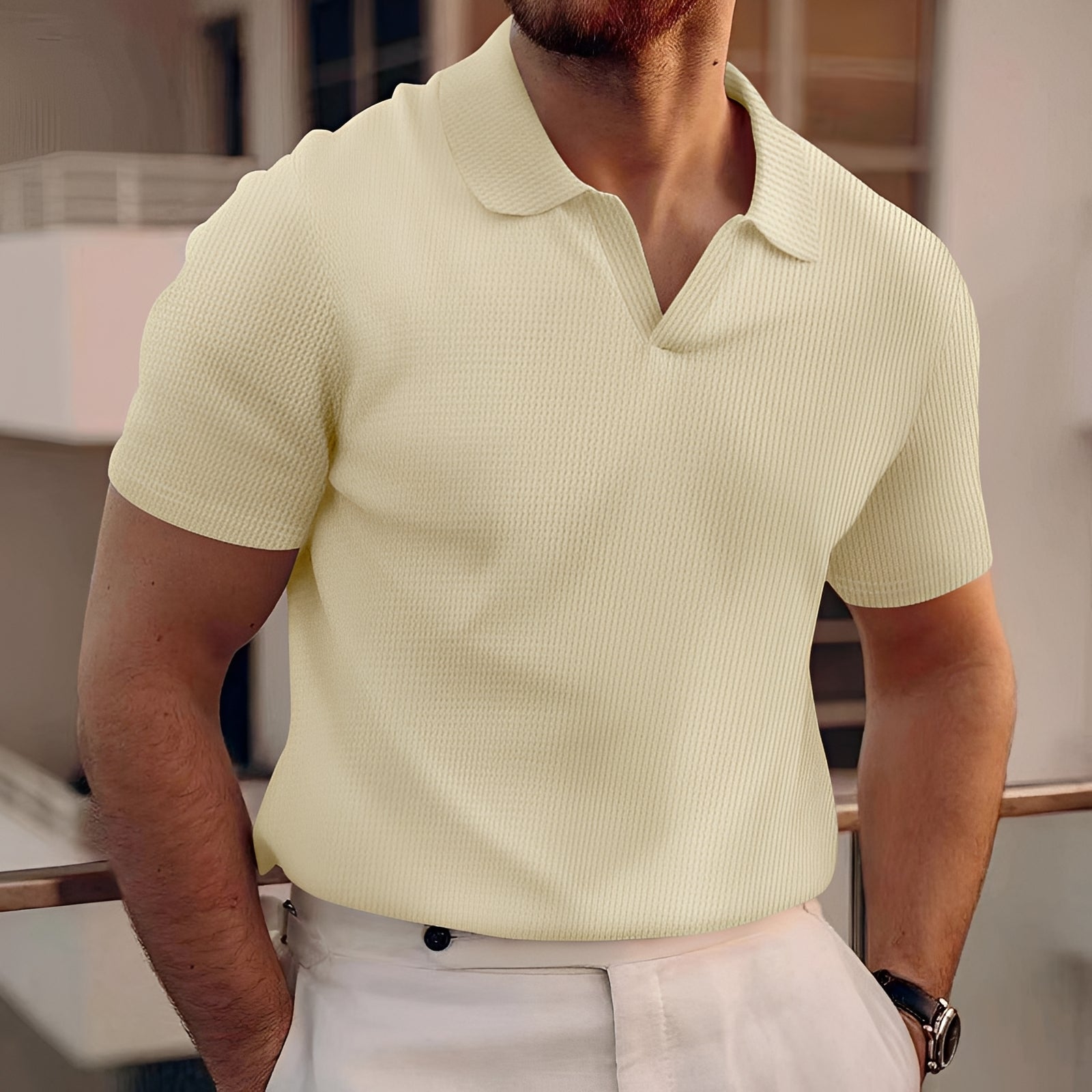 Holden - Kurzarm-Poloshirt mit minimalistischem Design