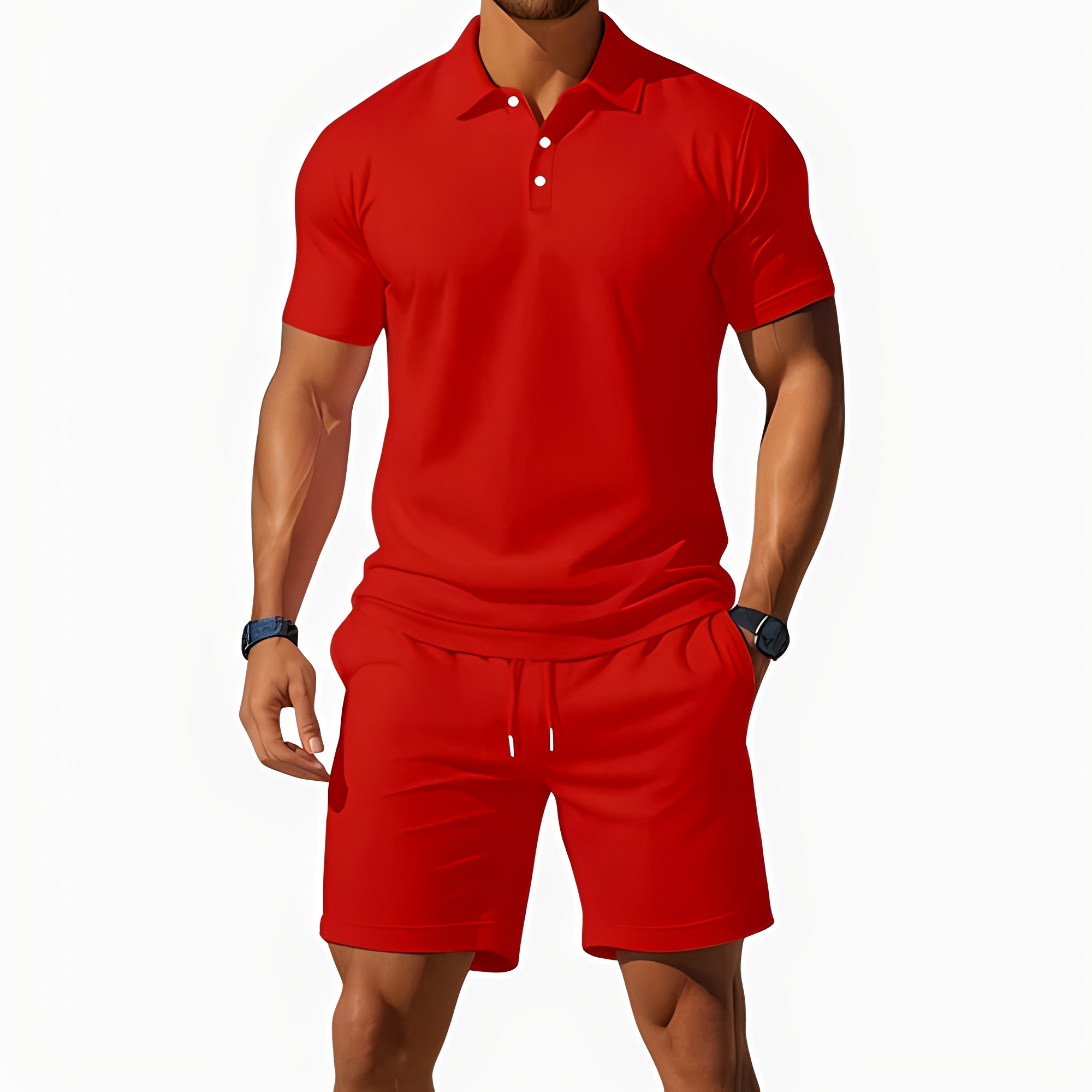 Aldrin - Modisches Polo- und Short-Set für Herren