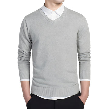 Tom - Lässiger Herrenpullover mit V-Ausschnitt