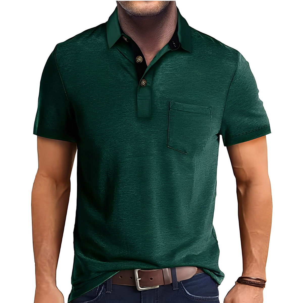 Abner - Poloshirt im traditionellen Stil
