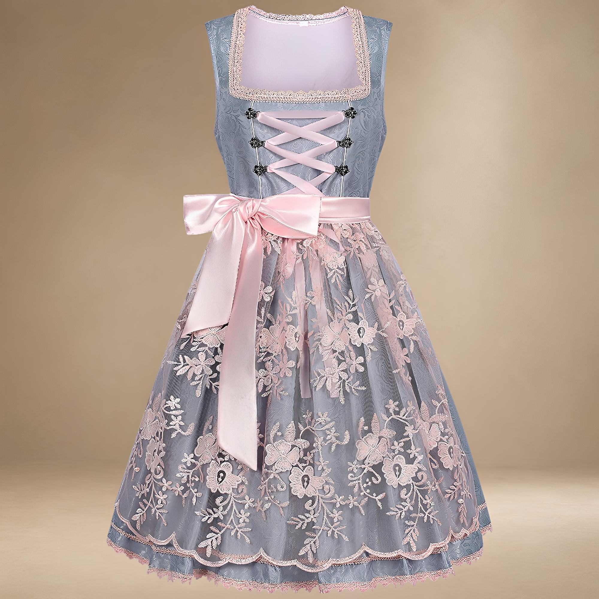 Sally - Modernes ärmelloses Oktoberfestkleid